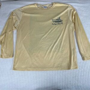 Spicy Tuna Shirt Mens XL Yellow New Smyrna Island FL Lightweight Fishing